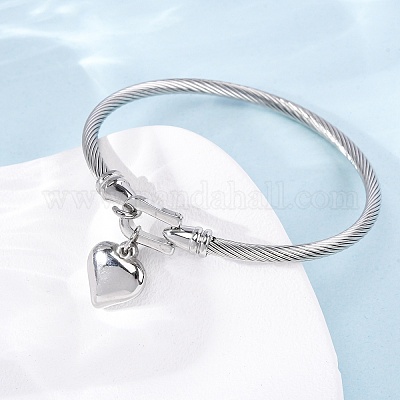 Браслеты с подвесками из нержавеющей стали 304&nbsp;LS-BJEW-K280-03P-1