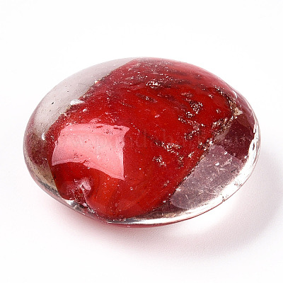 Светящиеся бусины лэмпворк из золота и песка ручной работы FOIL-T006-02B-1