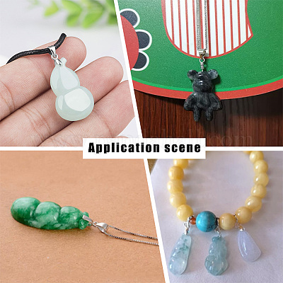 6 шт. 3 стиля 925 серебряных подвески STER-PH0002-19-1