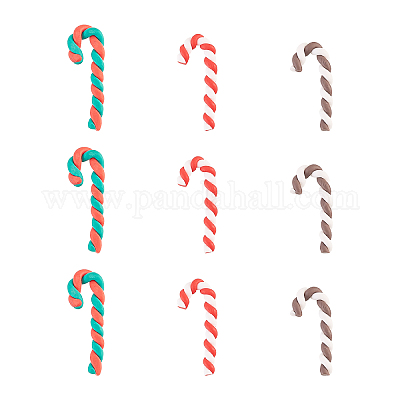 60шт 3 цвета рождественская тема кабошоны из полимерной глины ручной работы CLAY-CJ0001-31-1