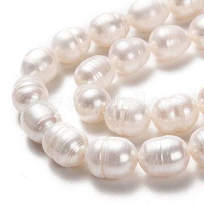Brins de perles de culture d'eau douce naturelles&nbsp;PEAR-L033-85-01-1