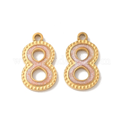 Подвески из нержавеющей стали 304 с эмалью STAS-I351-20G-8-1