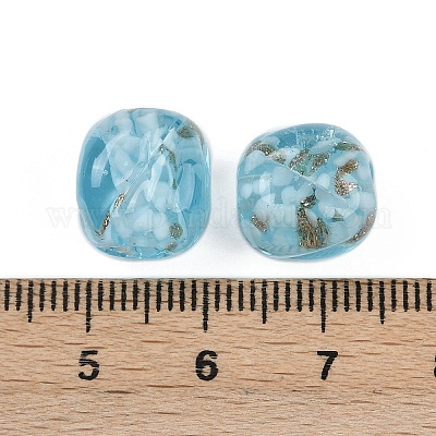 Бусины ручной работы бусины золотого песка LAMP-H069-01B-1