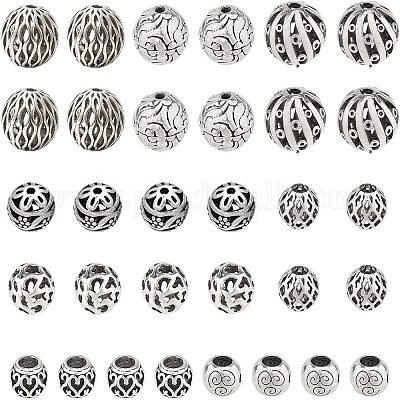 Наборы бусин из латуни и сплава KK-NB0001-25AS-1