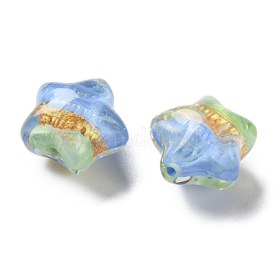 Прозрачные акриловые бусины с градиентным цветом TACR-P012-01B-10-1