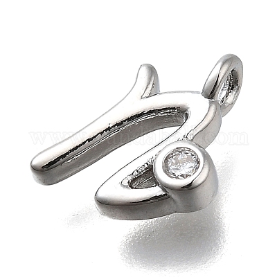 Латунные микро проложить кубического циркония подвески KK-B132-12P-N-1