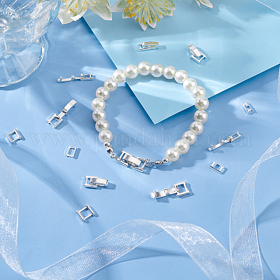 16 шт. 4 стиля экологически чистых латунных застежек для часового ремешка KK-BC0012-70-1