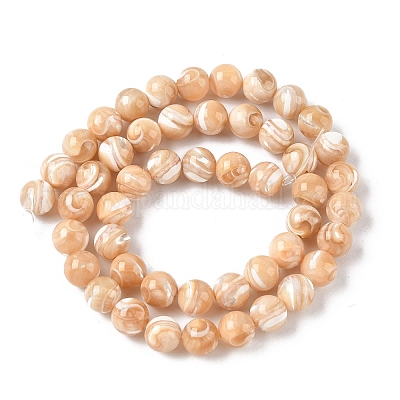 Натуральная морская ракушка&nbsp;SSHEL-M013-8mm-02-1