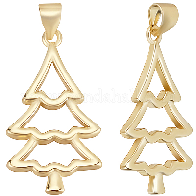 10 шт. подвески из латуни на рождественскую тематику KK-BBC0014-98-1