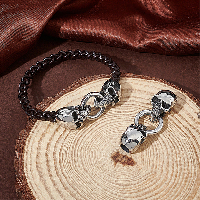 2 комплект колец для пружинного затвора из нержавеющей стали 304 в тибетском стиле STAS-UN0040-63-1