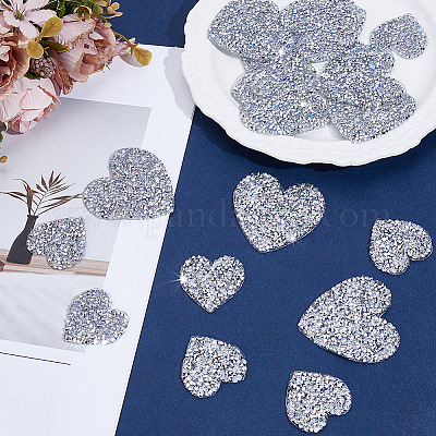 20 шт. 2 стиля блестящих смоляных стразов горячей фиксации&nbsp;DIY-CY0002-36B-1