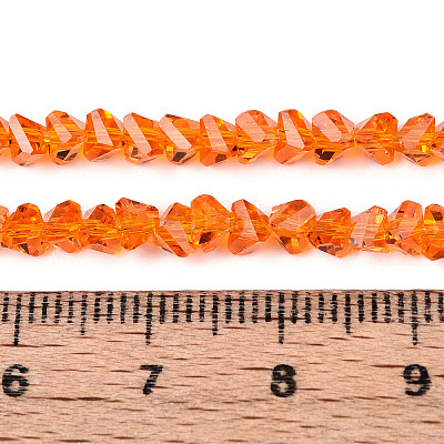 Прозрачные стеклянные бусины GLAA-N018-4mm-07-1