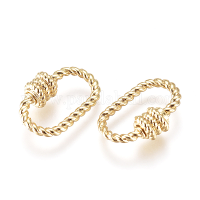 Брелок с карабином из латуни KK-D159-12G-1