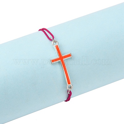 Упругие браслет шнура делает X-AJEW-JB00008-07-1