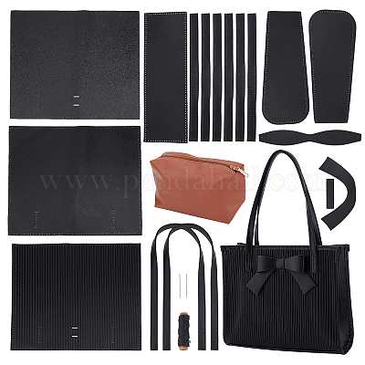 Shop WADORN 15pcs Leather Knitting Crochet Bags Making Kit for