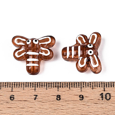 Эмалевые бусины ручной работы в технике лэмпворк LAMP-T023-26A-1