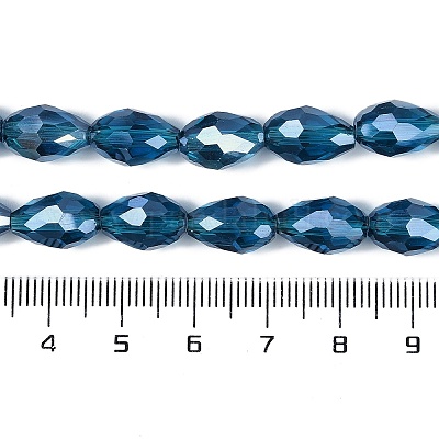 Прозрачные стеклянные бусины гальваническим пряди EGLA-N013-T10mm-B25-1