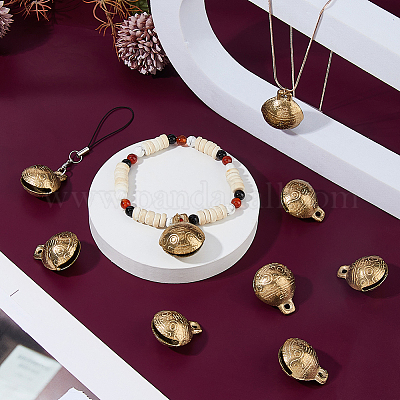 Латунные подвески-колокольчики KKB-FH0001-01C-1