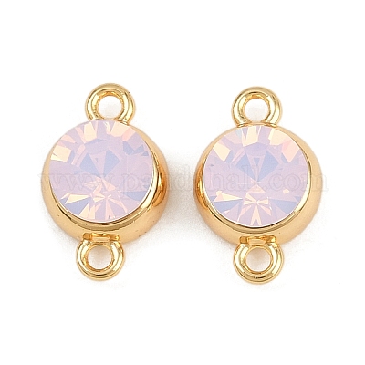 Шармы-соединители из латуни с паве из кубического циркония KK-H078-06G-03-1