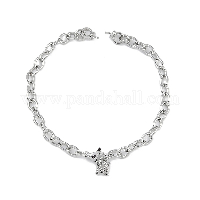 Изготовление браслета с подвеской из латунной цепочки м KK-U020-11P-1