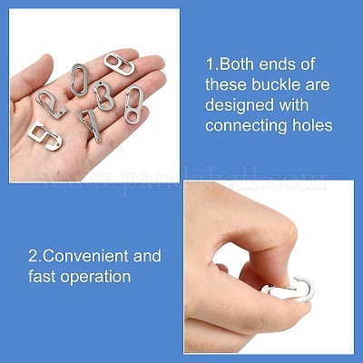 10 шт. 10 стиля 304 нержавеющая сталь брелок застежка фурнитура FIND-CJ0002-80-1
