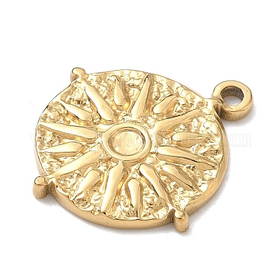 Оправы для подвесок из нержавеющей стали 304 в виде кабошонов STAS-G361-05G-1