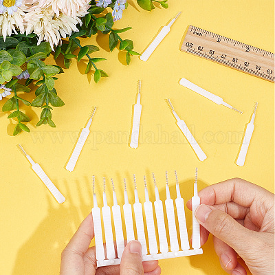 Маленькая пластиковая щетка для чистки отверстий для душа в ванной комнате&nbsp;LS-FIND-WH0152-10-1