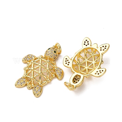 Латунные микро проложить кубического циркония подвески KK-A271-03A-G-1