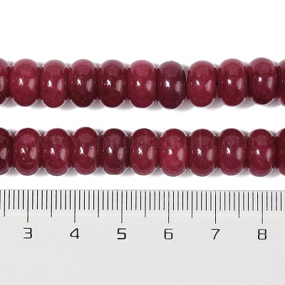 Окрашенные природные белый нефрит бисер пряди G-G107-A11-01-1