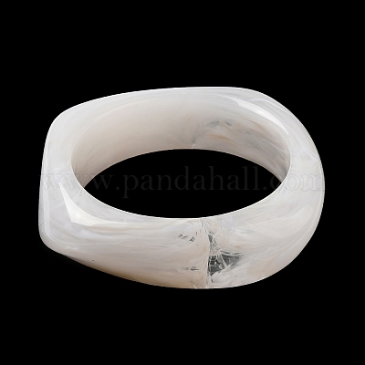 Acrylic Bangle for Women White Inner Diameter 2 1 2 inch 6.25cm