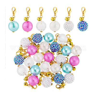 4 комплект акриловых подвесок HJEW-PH0001-80-1