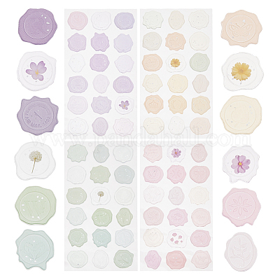 4 шт. 4-х цветные самоклеящиеся наклейки из ПВХ DIY-FH0007-15-1