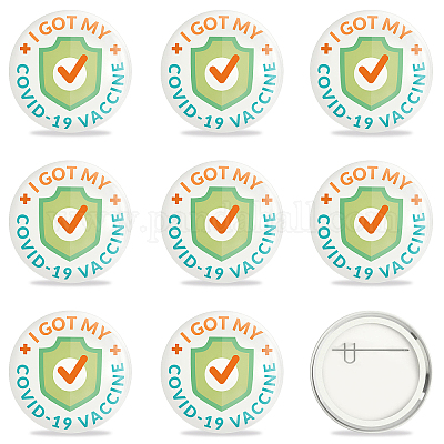 Брошь из белой жести JEWB-WH0012-002-1