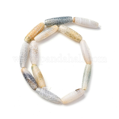 Естественные выветрившиеся агатовые бусины G-P570-C02-01-1