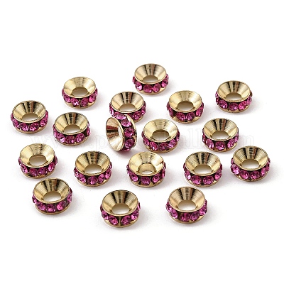 Латунные бусины разделители для поставки стразов&nbsp;RB-A020-9mm-24LG-1