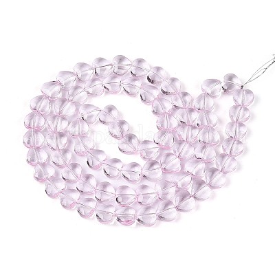 Backfarbe transparente Glasperlenstränge&nbsp;DGLA-N021-01B-04-1