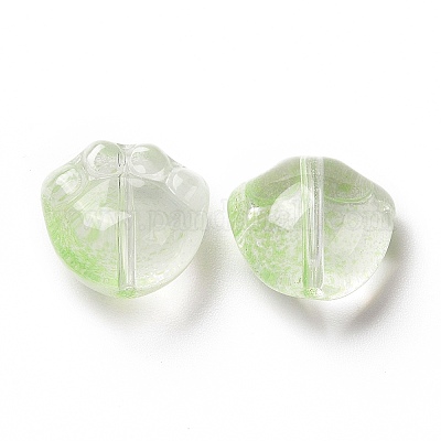 Perles de verre peintes par pulvérisation transparent&nbsp;GLAA-I050-05E-1