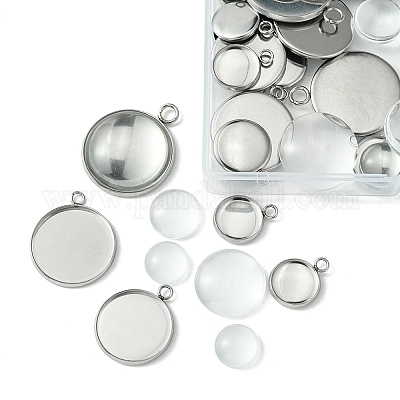 Набор для изготовления кулона с пустым куполом своими руками DIY-FS0005-47-1