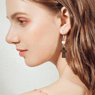 160шт 2 стиля натуральных деревянных бусин WOOD-HS0001-03-1