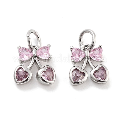 Латунные микро проложить кубического циркония подвески KK-P271-04P-A-1