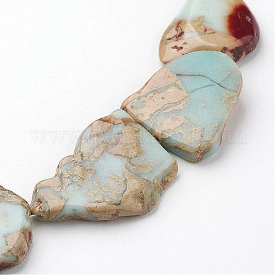 Натуральные бусины из аква терра яшмы G-D857-02-1