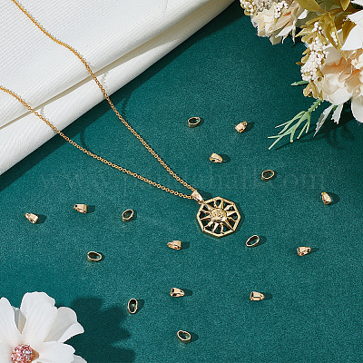 200 шт. латунные защелки на дужках KK-BBC0011-42-1