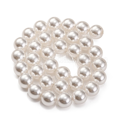 Выпечка окрашены перламутровый стекла жемчужные нити круглый шарик PEAR-H019-02E-04-1