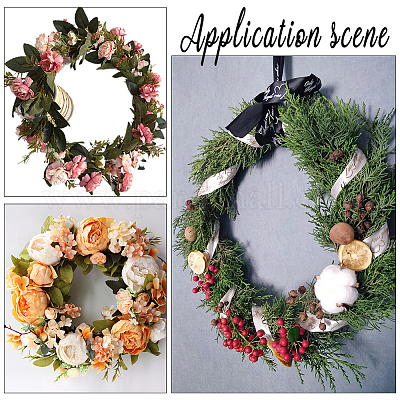 5 шт. акриловые круглые овальные доски для венков DIY-WH0570-18-1