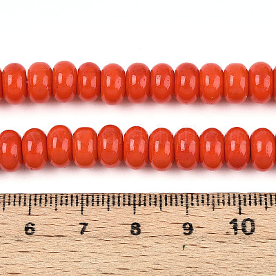 Непрозрачные с напылением стеклянные бусины GLAA-ZX008-8mm-18M-1