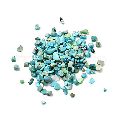 Окрашенные и нагретые бусины из натуральной магнезитовой крошки G-L453-01-1