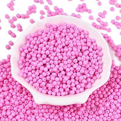 Непрозрачная выпечка окрашены стеклянные бусины DGLA-T004-03J-1