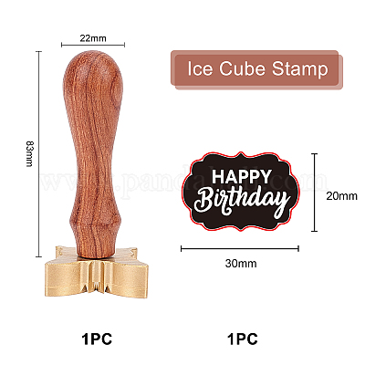 Wholesale OLYCRAFT 1.2 Ice Stamp Ice Cube Stamp with Removable