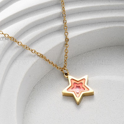 Геометрические подвески из нержавеющей стали 304 для женщин NJEW-M106-02B-G-1