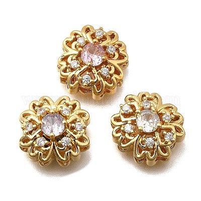 Многожильные звенья из латуни с паве из кубического циркония KK-F913-11G-1